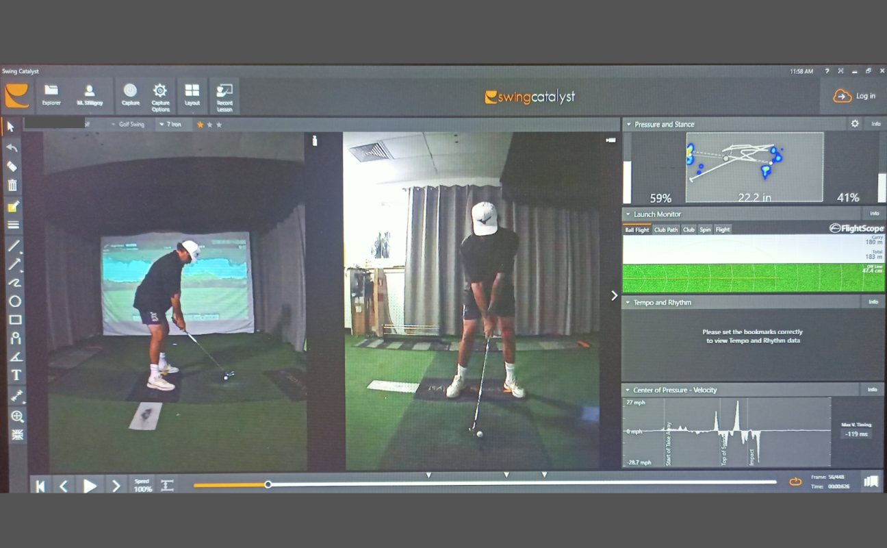 Swing Analysis – helping you make precise adjustments for improved performance.